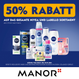 50% auf Nivea Produkte bei Manor ab zwei Stück