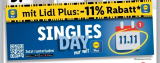 [Ankündigung] 11% Rabatt bei Lidl am Singles Day 11.11.2021