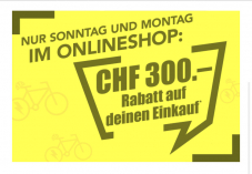 CHF 300.- Rabatt auf deinen Einkauf bei mway