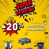 Nur heute: 20% auf ausgewählte Raclette-Öfen und Fondue-Sets bei Conforama, z.B. Ohmex Fondue-Set FND 1000 S für CHF 32.- statt CHF 89.90