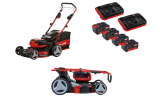 EINHELL Akku-Rasenmäher 36/47 S HW Li (für bis zu 700 m²) mit 4x 4.0Ah Akkus & 2 Twinchargers bei Jumbo