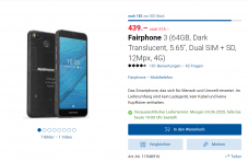 Fairphone 3 für 439 CHF bei digitec