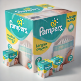 Diverse Pampers Monatsboxen bei Amazon in aktion z.B. Pampers Harmonie Baby Windeln Grösse 1 180 Windeln