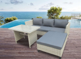 Lounge Garten-Set SUNNY grau anthrazit