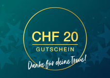 CHF 20.- Rabatt ab CHF 100.- Einkauf bei Geschenkidee.ch