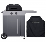 OUTDOORCHEF Arosa 570 G + Abdeckhaube Arosa Gasgrill (Grau, Schwarz) zum Bestpreis bei Interdiscount