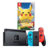 NINTENDO Switch Neon Blue/Red inkl. Pokémon: Let’s Go Pikachu! bei microspot