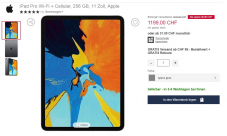 iPad Pro Wi-Fi + Cellular, 256 GB, 11 Zoll bei Ackermann.ch für CHF 959.2