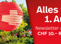 Nettoshop Gutschein für CHF 10.- Rabatt ab CHF 100.- Bestellwert bei Newsletter Anmeldung