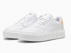 PUMA Cali Court Leather Sneakers für Damen in White-Peach Fizz im Puma Store