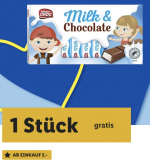 Kostenlose Milch Schokoladenstäbchen mit Lidl Plus bei einem Mindesteinkauf von CHF 5.- bis 16.06. Gültig.