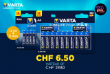 Varta Long Life Power Batterien 12 x AA + 12 x AAA