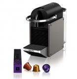 Mediamarkt – Krups Kaffeemaschine Nespresso Pixie XN306TCH Titan – + 70.- *KAFFE GESCHENKT