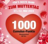 1000 Cumulus-Punkte erhalten Sie beim Kauf von mindestens 50 CHF bei Do it + Garden Migros – gültig bis zum 12. Mai.