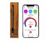 TWINT APP – MEATER – Plus Bluetooth Fleisch Thermometer Smartes BBQ Messgerät (MEA-OSC-MT-MP01B) – Dark Wood