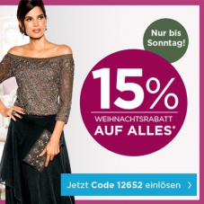 Nur heute: 15% auf alles bei heine, z.B. Patrizia Dini Longblazer Boucle für CHF 183.92 statt CHF 229.90