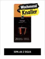 Heute und morgen 50% Rabatt auf alle La Mocca Kaffeekapselpackungen ab 2 Stück (Nespresso kompatibel) bei Coop