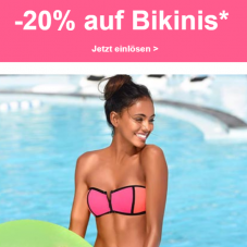 20% auf Bikinis bei Lascana, z.B. Bench. Balconette-Bikini »Jungle« für CHF 79.92 statt CHF 99.90