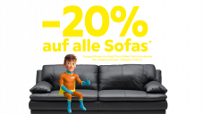 20% Rabatt auf alle Sofas bei LIPO bis am 17.06.