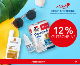 Shop Apotheke: 12% Rabatt auf Alles (Höchstbestellwert 300 Franken)