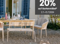micasa Gutschein für 20% Rabatt auf Gartenmöbel, z.B. Schweizer Möbel von Schaffner