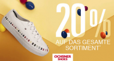 20% Rabatt auf das gesamte Sortiment bei Ochsner Shoes