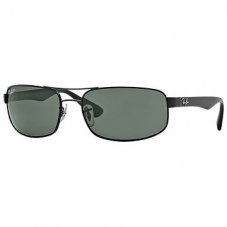 RAY-BAN RB3445, Schwarz / Grün