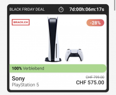 Playstation 5 für 575.- CHF