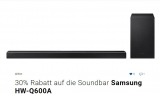 30% auf Samsung ATMOS Soundbar Q600A beim Kauf eines Samsung QLED oder Neo QLED