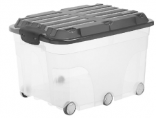 (Abholung)Rotho Rollerbox 57l Roller 6 anthrazit bei Jumbo