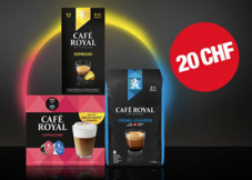 Heute CHF 20.- Rabatt im Onlineshop von Café Royal (MBW: CHF 59.-)