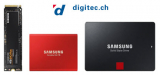 Diverse Samsung SSDs der Evo- und Pro-Serie, sowie T5 zu Aktionspreisen bei Digitec