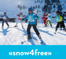 Komplett kostenloser Ski-Nachmittag für Kinder im Alter von 9 bis 13 mit «snow4free»