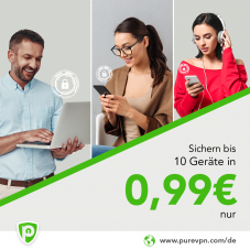 7 Tage VPN Testversion nur für 0,99€ | PureVPN