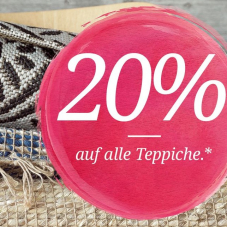 20% auf Teppiche und Felle bei toptip, z.B. Teppich Shake für CHF 279.20 statt CHF 349.-