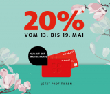 20% Tage bei Manor (gratis Kundenkarte erforderlich)