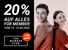 20% Rabatt auf alles bei Import Parfumerie (The Member Club Mitglieder – Anmeldung notwendig)