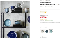 Villeroy & Boch Teller und Schalen auf XXXLutz 50% und mehr Rabatt inkl. gratis Versand