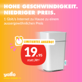 Piratenpreis – yallo Home Max Cable mit bis zu 1Gbit/s im Sunrise Kabelnetz für nur CHF 19.95 mit lebenslangem Rabatt! NUR NOCH HEUTE!!